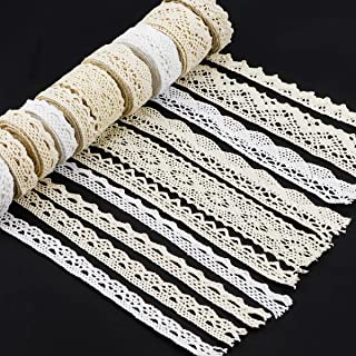 5 Yards White Knitting Cotton Lace Ribbon Fabric Trim For DIY